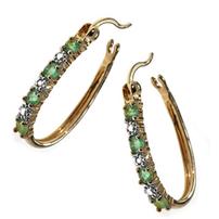 Emerald U Hoop Earrings 202//202